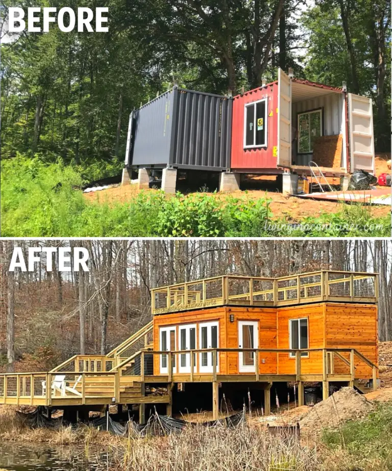 Amazing Shipping Container Transformation By The Lake Living In A