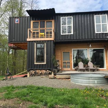 Black Holiday House: An Eco-friendly and Beautiful Container Home in New  York - Love Container Homes