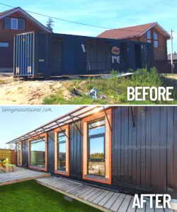 Shipping Containers House With Panoramic Windows