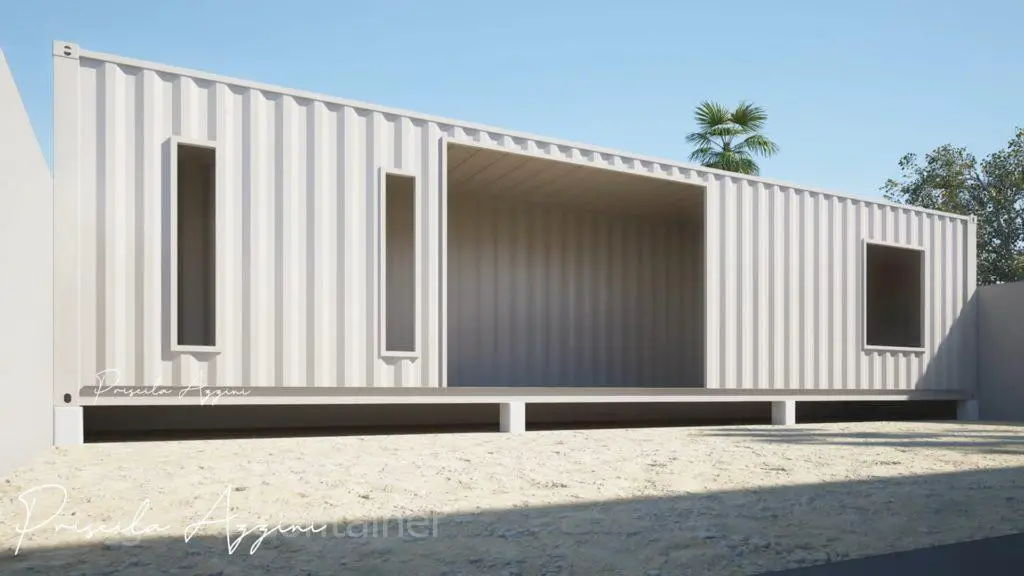 Yellow Painted Container House Design | Living in a Container