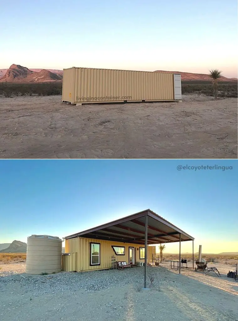 Off-Grid Desert Container Home