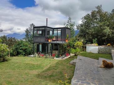 Liz and Todd's Glamorous Purple Container House in Northport