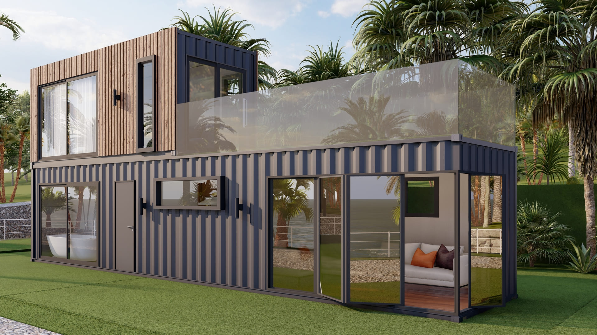 Modern Shipping Container House :: Behance