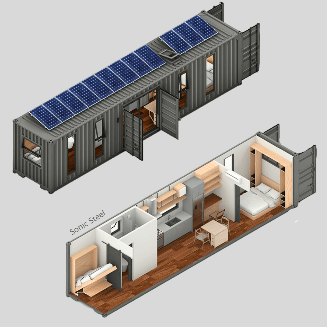 40′ Shipping Container Home Plans