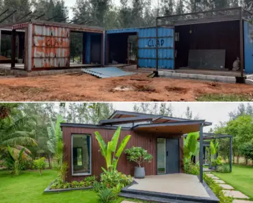 1000 Sqft Luxury Home Made from 3 Shipping Containers