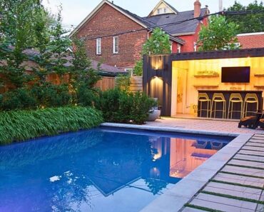 Transforming a Shipping Container into a Stylish Poolside Bar