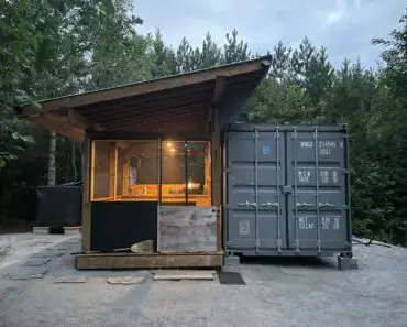 Escape to Nature in a Charming Shipping Container Cabin