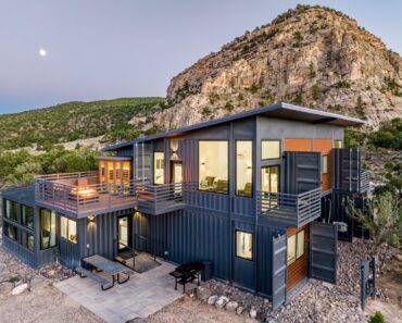 A Masterpiece of Engineering: The Ultimate Mountain Shipping Container Home